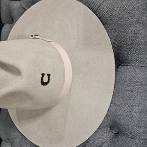 Elegant Cream Wide-Brim Hat